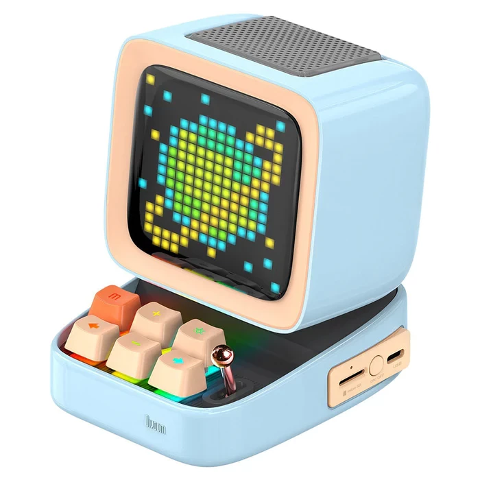 Divoom Ditoo Plus Retro Pixel Art Bluetooth Speaker (Blue)