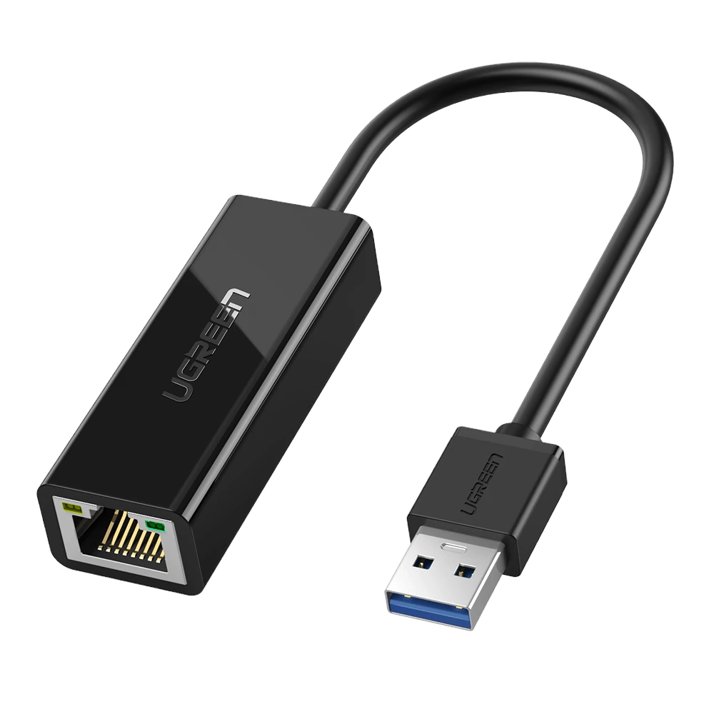 Ugreen USB 3.0 to RJ45 千兆有線網路卡 (黑色) #20256