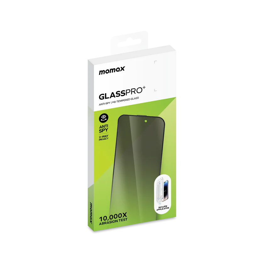 MOMAX GlassPro+ Privacy Screen Protector 防窺全屏玻璃保護貼 for iPhone 15 Plus (Black) #PZAP23LD1VD