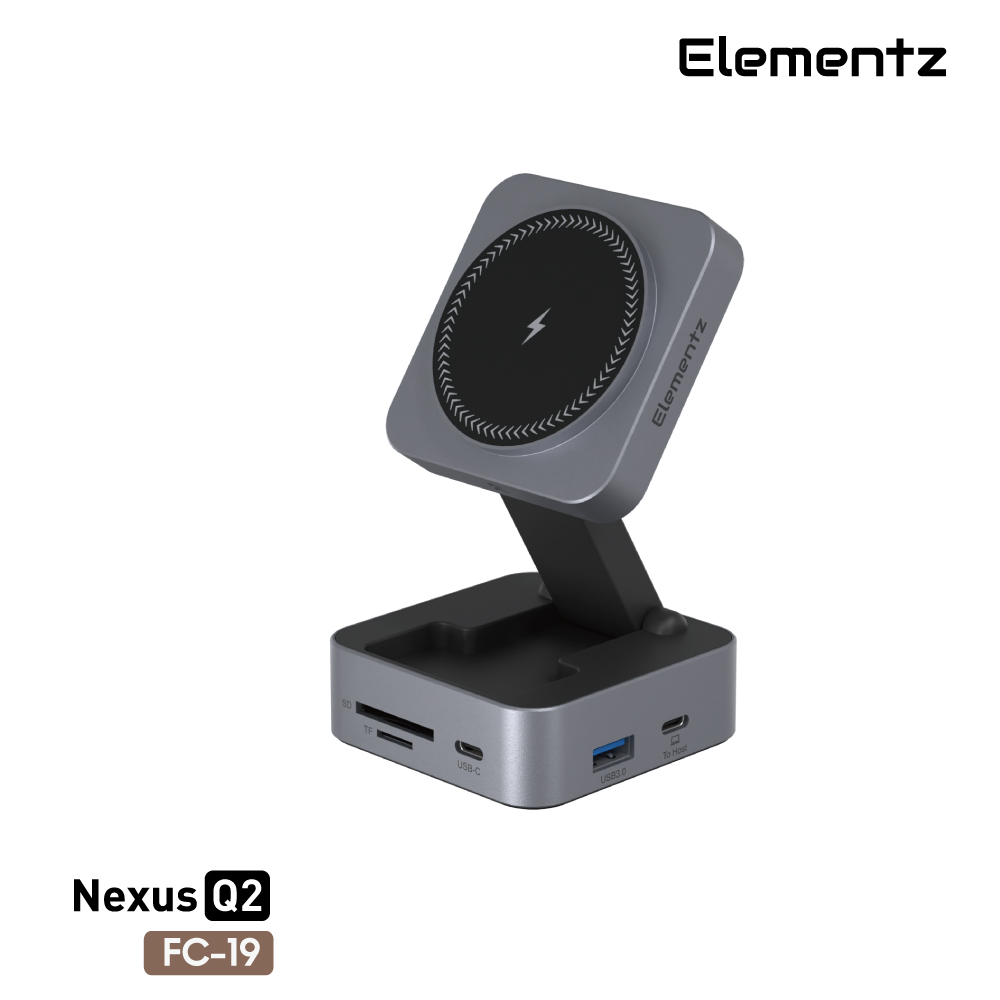 Elementz NexusQ2 10合1 擴充器連無線充電 #FC-19gY