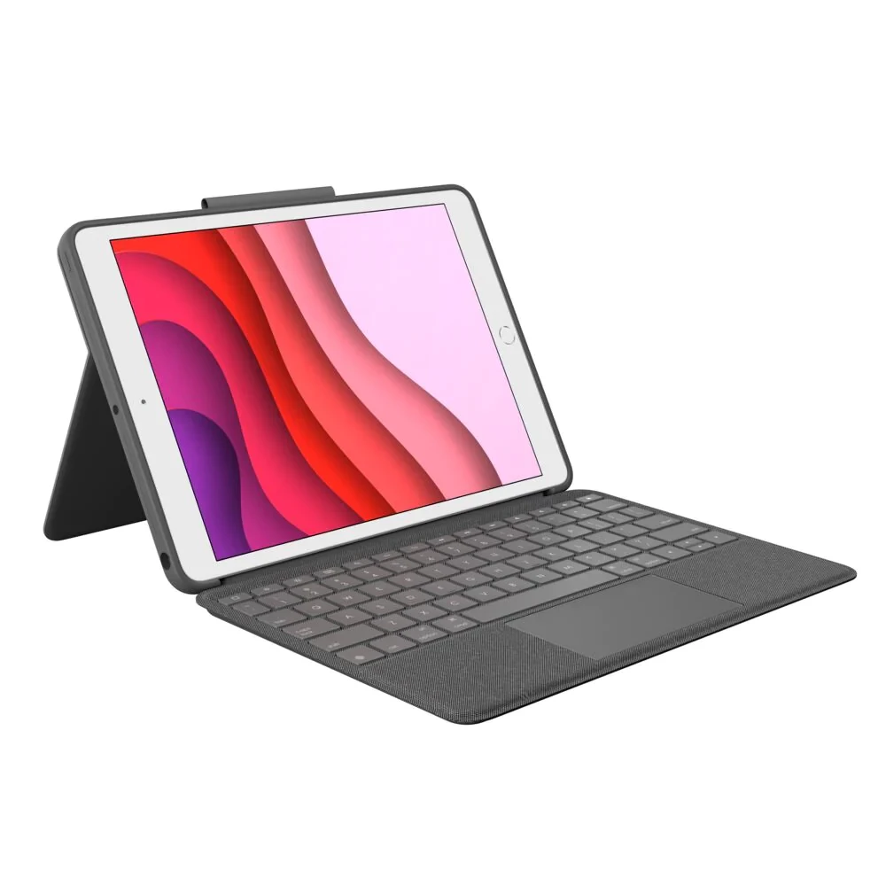 Logitech Combo Touch 鍵盤護殼配備觸控板 適用於 iPad 第7代 #920-009726