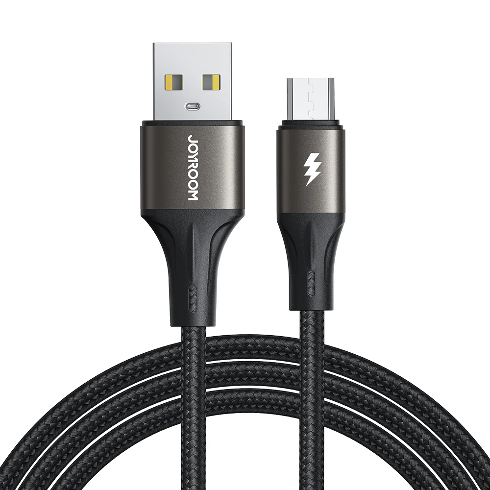 JoyRoom SA25-AM3 1.2米 Usb-A to Micro-Usb 充電線 (黑色) #8200000218