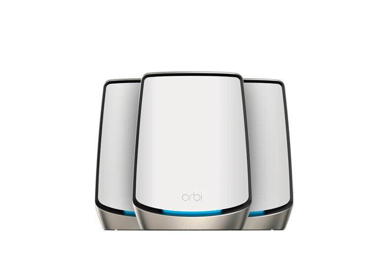 Netgear Orbi WiFi System(1R+2S) Wireless AX6000 TriBand Gigabit Router w/4xGiga LAN #RbK863s