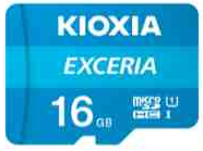KIOXIA(Toshiba) Exceria 16Gb MicroSDHC Card