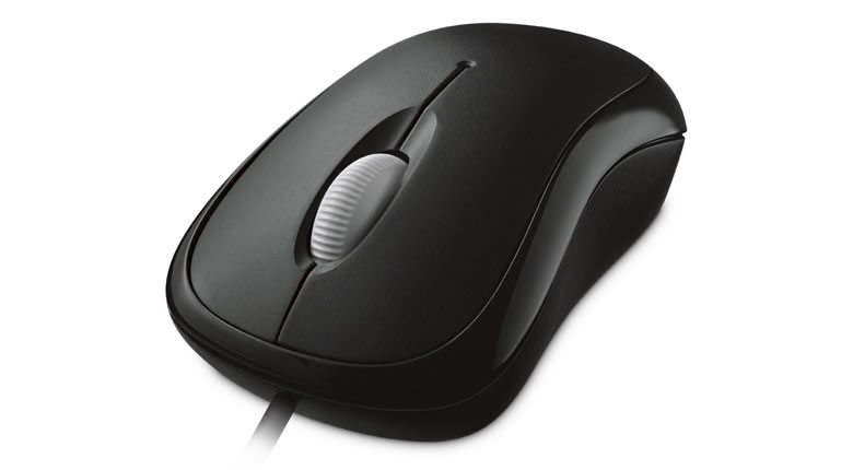 Microsoft Basic Optical Corded Mouse (Black)