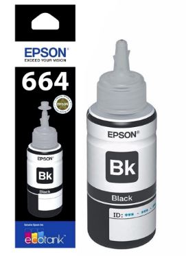 Epson 664 黑色原廠墨水瓶 #T664100