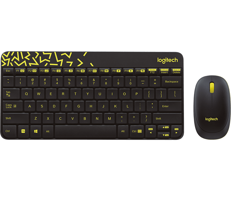 Logitech MK240 Nano Chinese Cordless Mini Keyboard and Mouse Combo (Black)