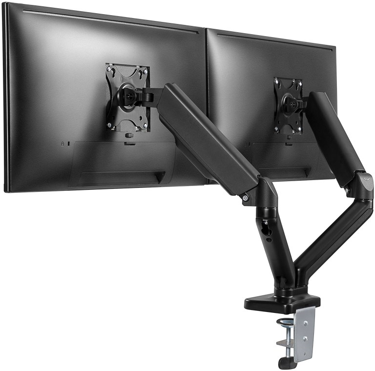 Goobay 17~32" LED Monitor Dual Spring Gas Arm Desk-mount #58531