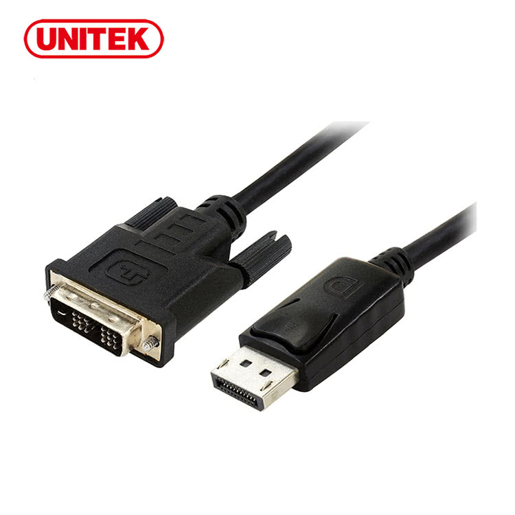 Unitek DisplayPort to DVI 轉接線 1.8米 6呎 #Y-5118bA