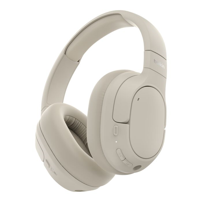 Belkin SoundForm Isolate 頭戴式無線降噪耳機 (沙金色) #AUD008fqSA