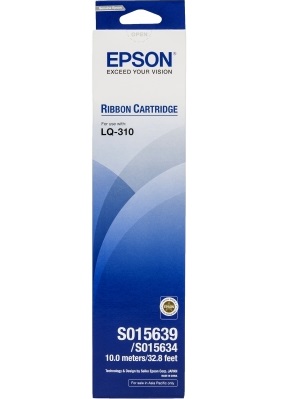 Epson LQ-310 Original Black Ribbon Cartridge s015634/s015639 #C13s015639