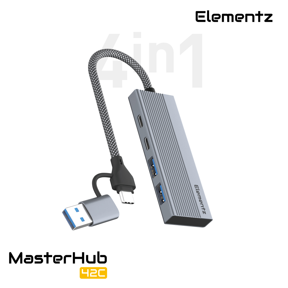 Elementz MasterHub 42C  4in 1 USB-C 擴充器  #MF-42C