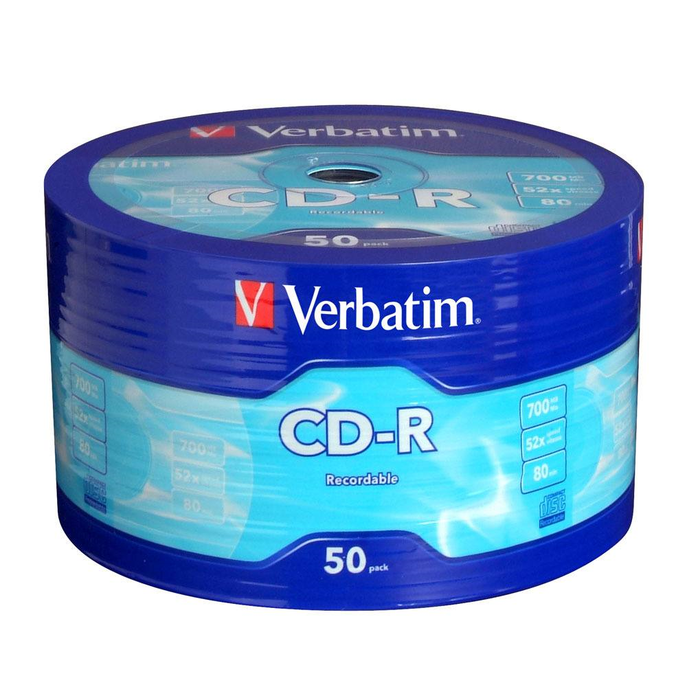 Verbatim 700Mb CDR Disc -50pc/pack #63308