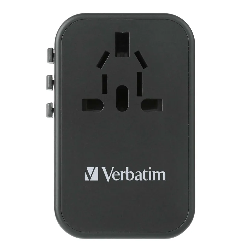 Verbatim Usb GaN 通用旅行轉插 (75W, 5port, 黑色) #66919