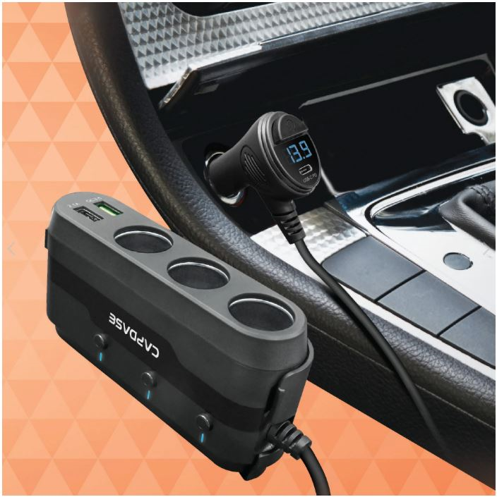 Capdase PowerHub BQP7 72W 點煙位一開三 車載充電器 #CA00-PT01