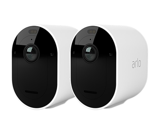 Arlo Pro 5 (Dual Cam) QHD 2K Spotlight Wireless IP Network Camera w/Battery - outdoor (White) #VMC4260P