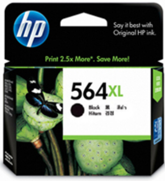 HP 564XL 黑色原廠墨盒 (高用量) #CN684wa