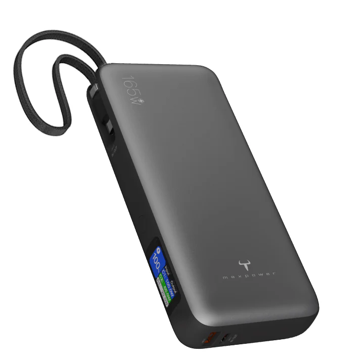 2theMax Rg3380SX+ QC3.0+PD 100W 20000mAh Power Bank w/Usb-C Cable 2port Space Grey #D25473-Mb (CCC Cert.)