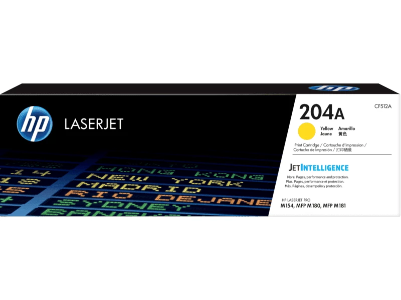 HP 204A Yellow Toner Cartridge #CF512A