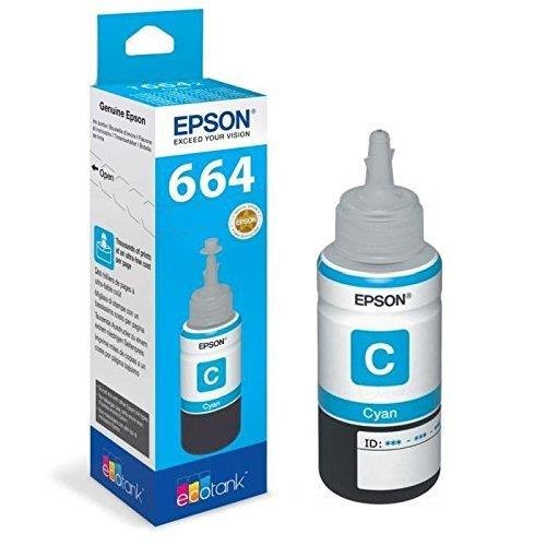 Epson 664 靛藍色原廠墨水瓶 #T664200