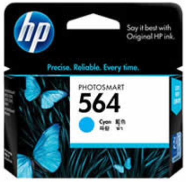 HP 564 Cyan Original Ink Cartridge #CB318WA