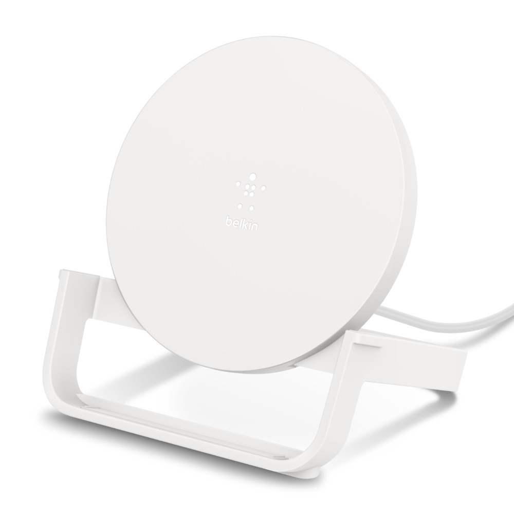 Belkin BOOST UP 10W 直立式無線充電座 (白色) #F7U083myWHT