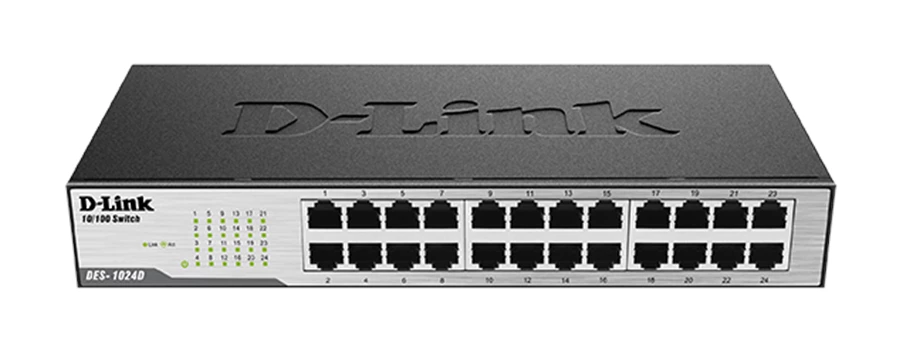 D-Link 24port 10/100 Unmanaged Network Switch (Desktop/ Rackmount) #DEs-1024D