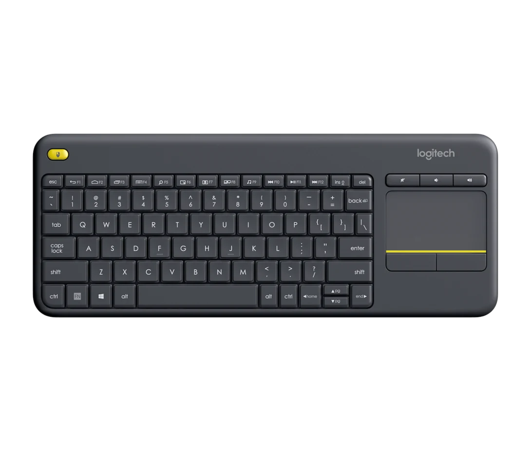 Logitech K400-Plus English Wireless Mini-Keyboard - Usb w/Touch Pad (Black) #920-007165