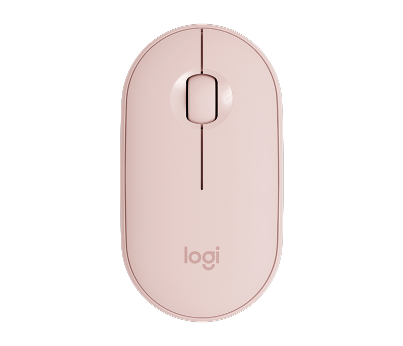 Logitech Pebble-M350 鵝卵石無線滑鼠 (玫瑰粉)