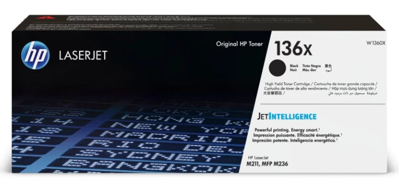 HP 136X Black Toner Cartridge (High Capacity) #W1360X