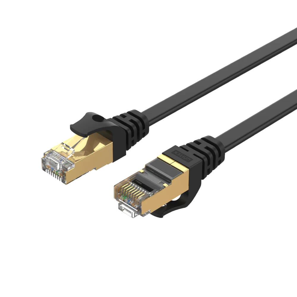 Unitek 30ft/10metre Cat.7 Flat Patch Cable (Black) #C1897BK-10M