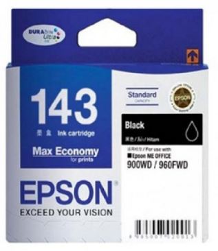 Epson 143 黑色原廠墨水盒 (高用量) #T143183