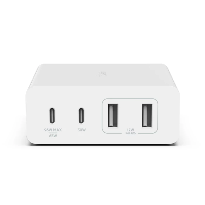 Belkin BoostCharge Pro 4埠 GaN 108W 充電器 (白色) #WCH010myWH