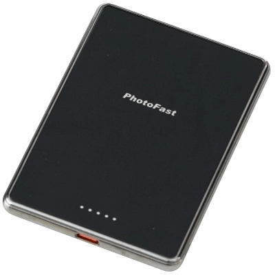 PhotoFast Mag Slim Qi2 5000mAh 超輕磁吸無線行動電源 (黑色)#MagSlim2-bK