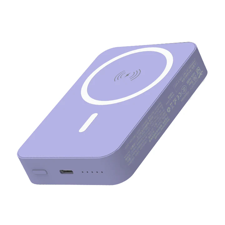 2theMax Fw46 PD 20W 10000mAh Magnetic Power Bank 1port Purple #D25474-Mp (CCC Cert.)