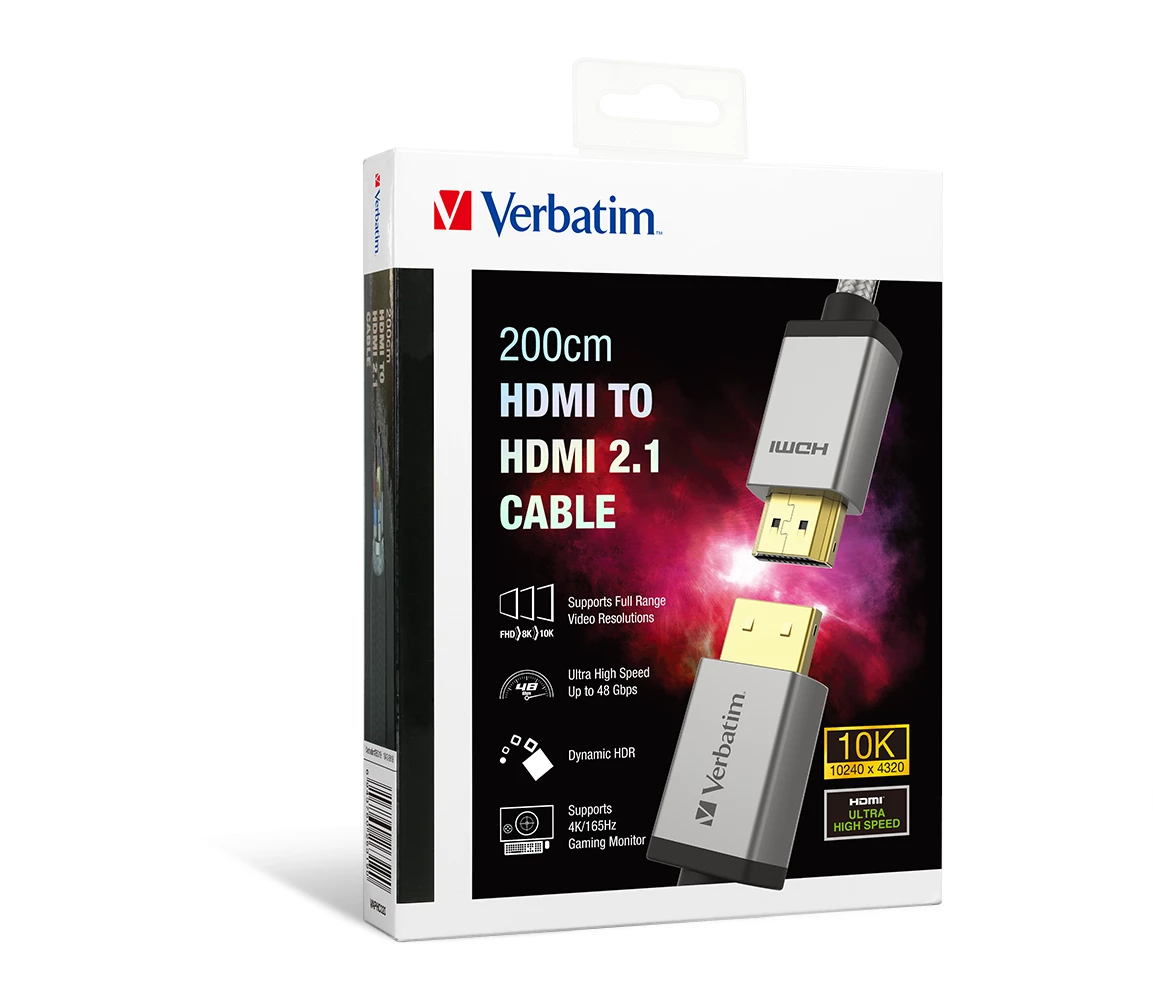 Verbatim 10K HDMI to HDMI 2.1 傳輸線 2米 6.6呎 #66319