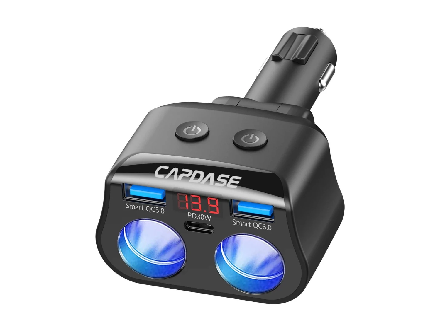 Capdase PowerDrive B248M USB PD 3.0 & QC 3.0 Socket Car Charger #CA00-PD201