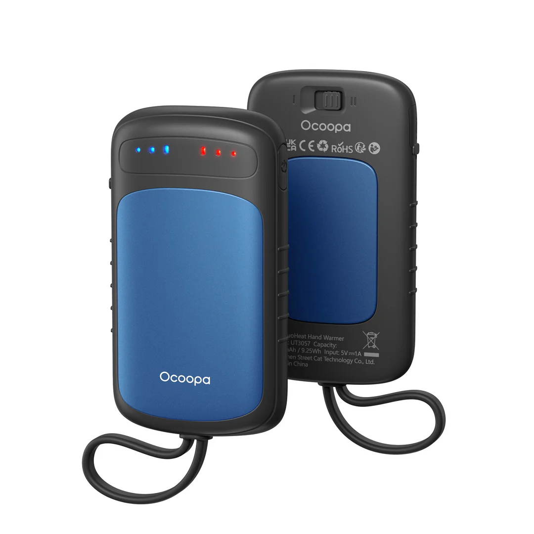 Ocoopa UT5 DuoHeat (Twin Pack) 2x2500mAh 二合一充電暖手器 (藍色) #UT3057-bU_bK