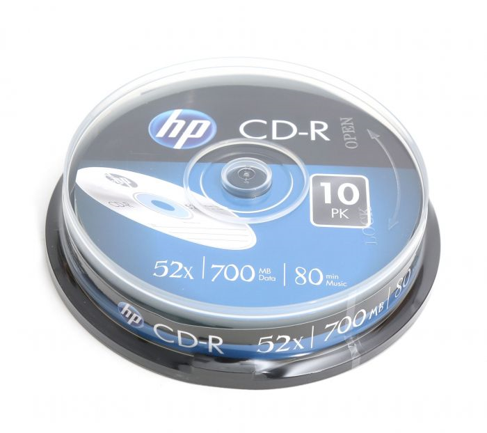 HP 700Mb CDR Disc -10pc/pack #CRA00071