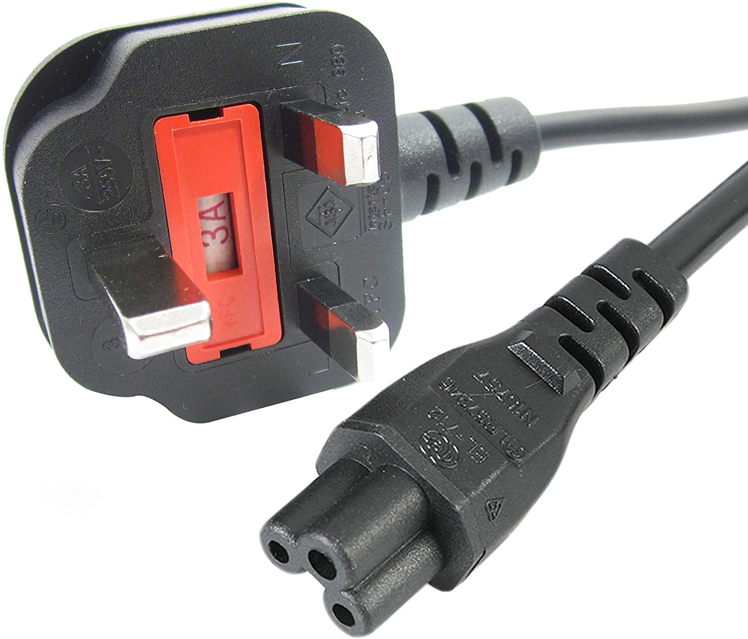 6ft/1.8metre 13A to 3C-Female Notebook Power Cable