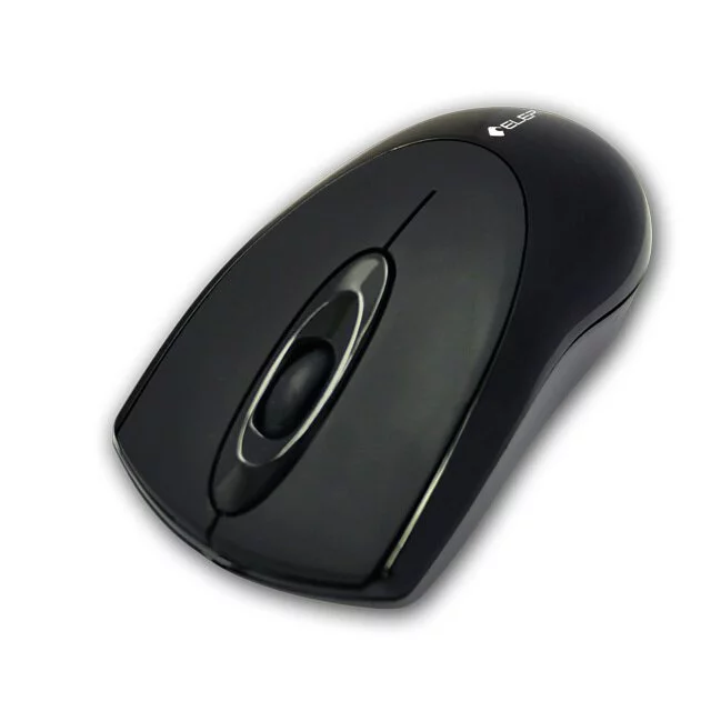 Elephant RigidMice+ Wired Mouse - Usb w/TypeC Adapter (Black) #WEM-1015c
