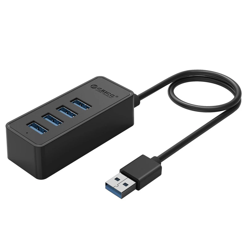 Orico W5P-U3 4位 USB 3.0 分線器 1米 (黑色)