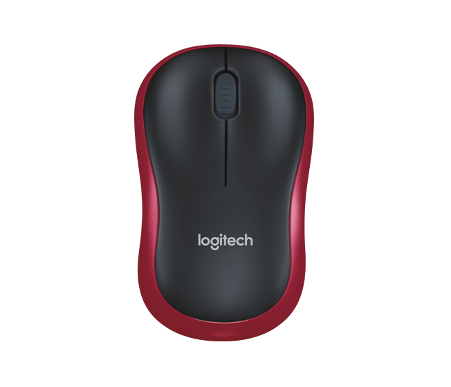 Logitech M185 無線滑鼠 (紅色)