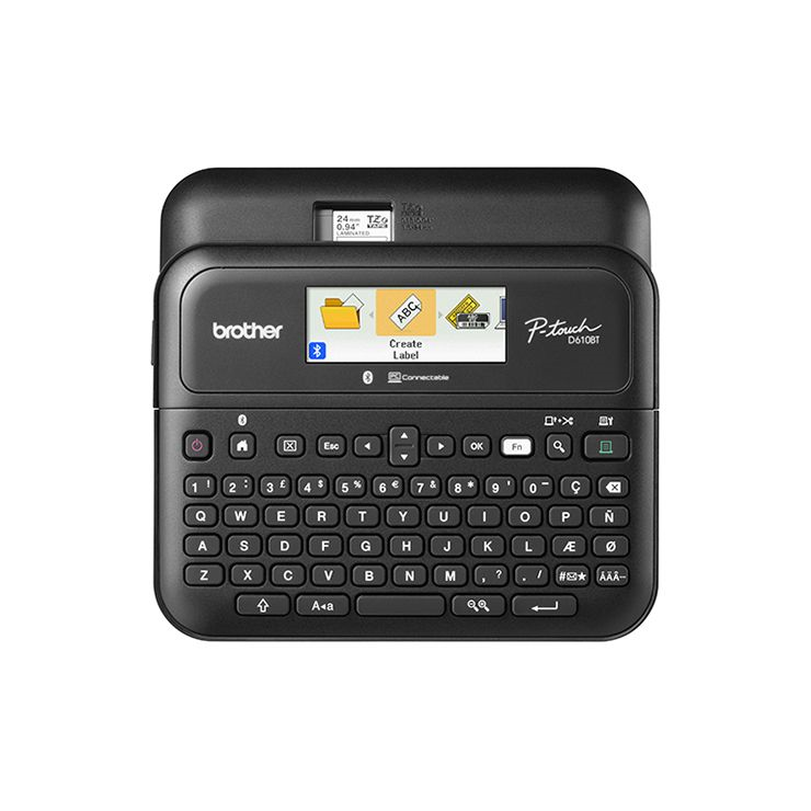 Brother P-Touch D610bT Portable+PC Label Printer - Usb+BT #PT-D610bTHK
