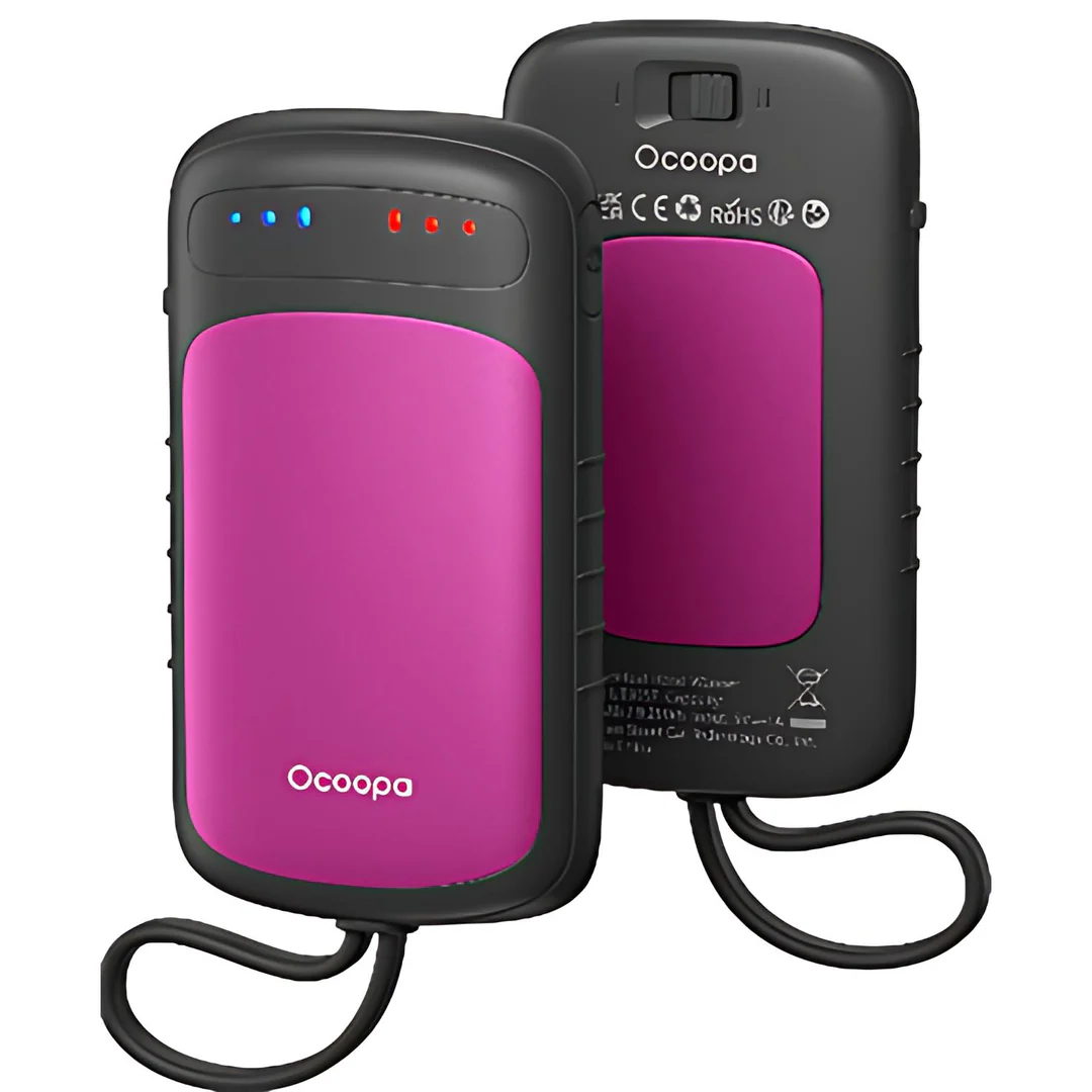 Ocoopa UT5 DuoHeat (TwinPack) 2x2500mAh 二合一充電暖手器 (玫瑰紅) #UT3057-Rs_bK