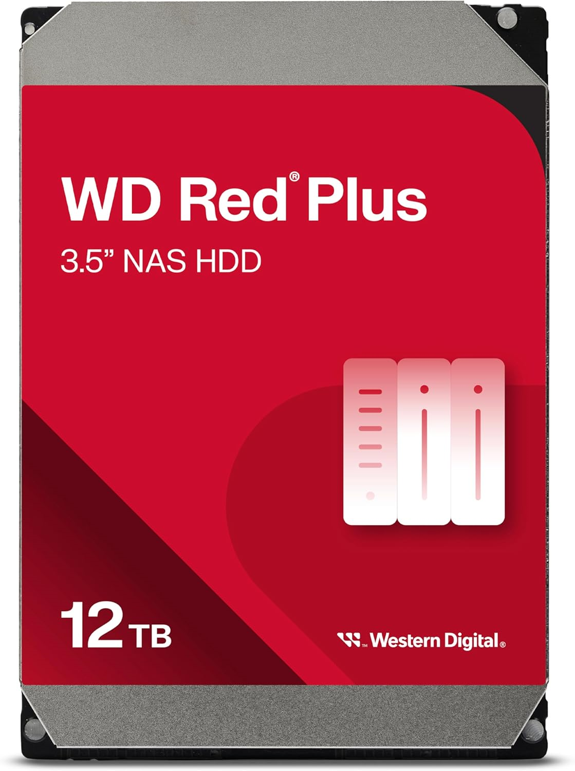 Western Digital Red-Plus 12Tb SATA-3 HDD -512Mb 7200rpm 3.5" NAS #WD120EFGX