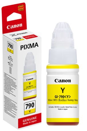 Canon GI-790 Y 原廠黃色墨水瓶
