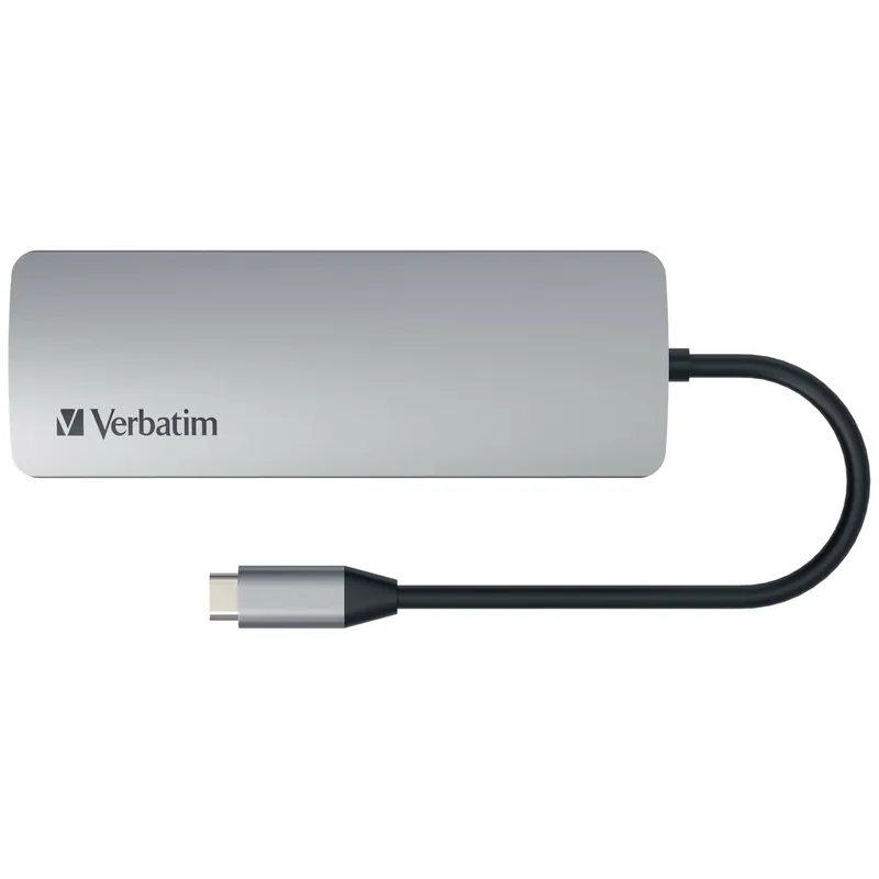 Verbatim 8in1 Usb-TypeC 擴展器 (銀色) #66911