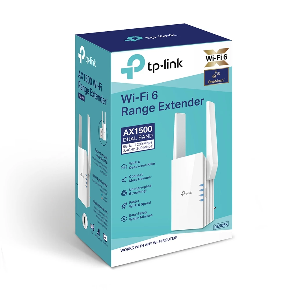 TP-Link RE505X AX1500 Wi-Fi Range Extender