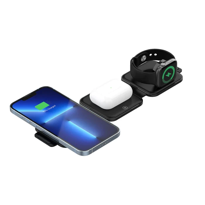 Unitek Travel MagCharge 3in1 Foldable Magnetic Wireless Charger #P1223A